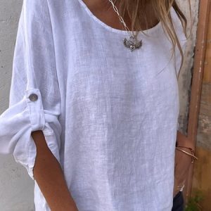 Casual Cotton Crew Neck Plain Shirt, Tees & T-shirts, Roselinlin - Online Catalog