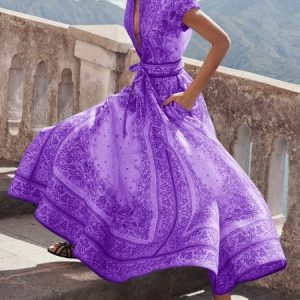 Urban Regular Fit Shirt Dress, Maxi Dresses, color:Purple|size:XXL, Stylewe