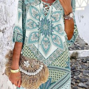 Holiday Half Sleeve Women Dress, Midi Dresses, Roselinlin - Online Catalog