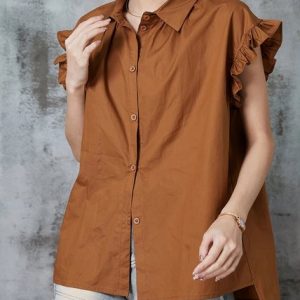 Casual Shawl Collar Blouse, Blouses & Shirts, Roselinlin - Online Catalog