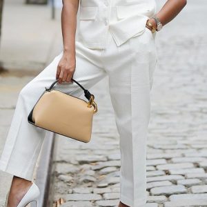 Urban Regular Fit Plain Fashion Pants, Pants, color:White|size:XXL, Stylewe