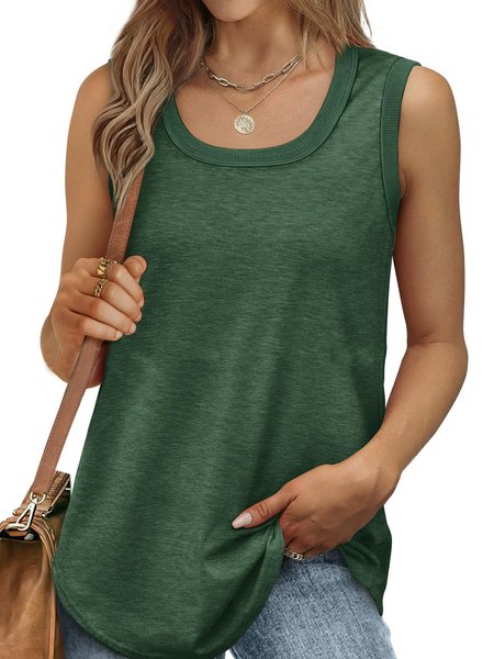 Casual Loose Tank Top, Tank Tops & Camis, Roselinlin - Online Catalog