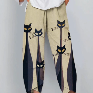 Loose Cat Casual Pants, Pants, Roselinlin - Online Catalog