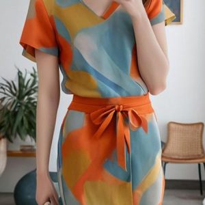 Casual V Neck Regular Fit Shirt, Blouses and Shirts, color:As Picture|size:XXL, Stylewe