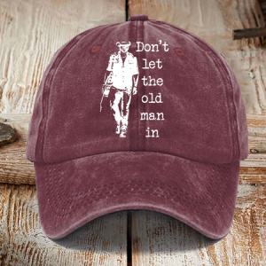 Don't Let The Old Man In Sun Hat Denim Hat, Men's Hats, Lilicloth.com