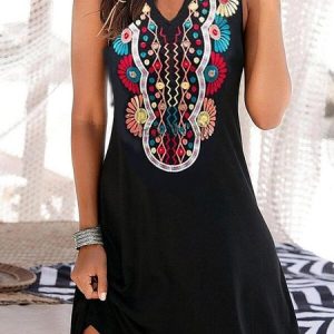 Vintage Sleeveless Dress, Midi Dresses, Roselinlin - Online Catalog