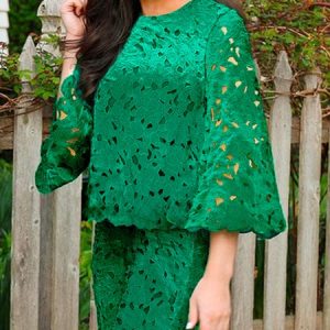 Plain Loose Crew Neck Vacation Shirt, Blouses and Shirts, color:Green|size:XXL, Stylewe