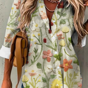 Women’s Blouse Shirts Floral Print Blouse Shirt Collar, Blouses & Shirts, Roselinlin - Online Catalog