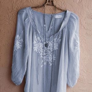Women's Casual V Neck Half Sleeve Shirt & Top, Blouses & Shirts, Roselinlin - Online Catalog