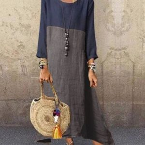 Cotton Plus siza Casual dress, Maxi Dresses, Roselinlin - Online Catalog