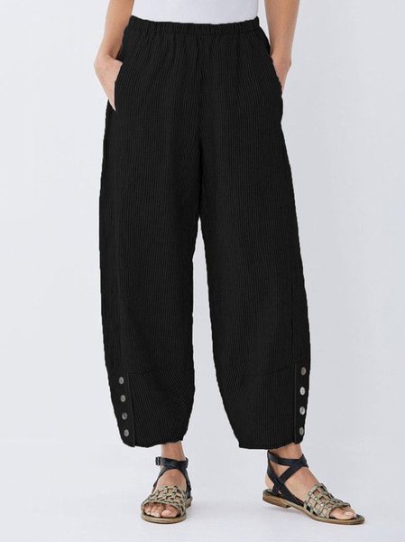 Women Striped Casual Long Pants, Pants, Roselinlin - Online Catalog
