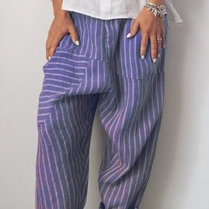 Women Casual Linen Paneled Bottoms, Pants, Roselinlin - Online Catalog