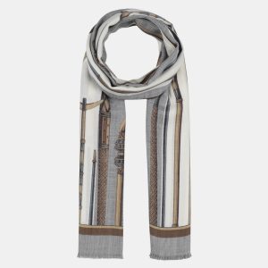 Dolce & Gabbana Cream Printed Cashmere & Silk Scarf, Scarves & Shawls - Luxury Closet catalog