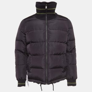 Zadig & Voltaire Black/Green Printed Fur Trim Nylon Reversible Puffer Jacket M, Coats & Jackets - Luxury Closet catalog
