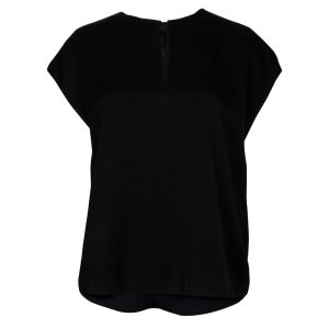 3.1 Phillip Lim Black Draped Key Hole Chiffon Tie Detail Top S, Shirts & Tops - Luxury Closet catalog