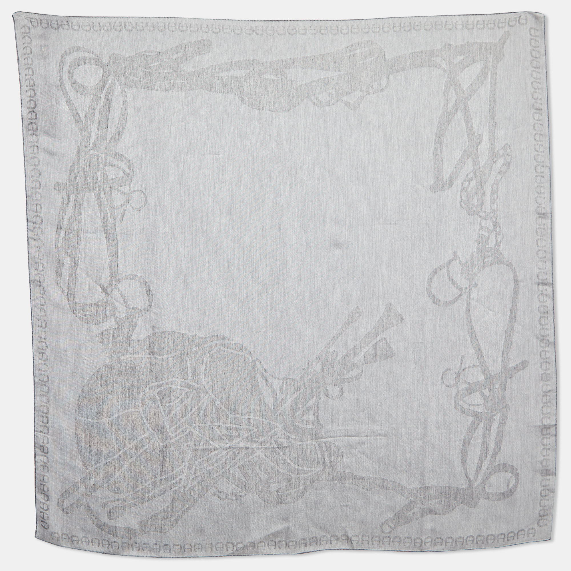 Aigner Grey Logo Print Silk Blend Seasonal Scarf, Scarves & Shawls - Luxury Closet catalog