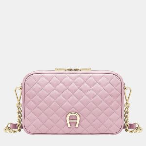 Aigner Light Mauve shiny light gold Metal Garda Light Mauve Crossbody Bag S, Shoulder Bags - Luxury Closet catalog