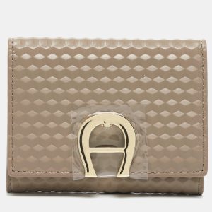 Aigner Beige Leather Pria Trifold Wallet, Wallets & Money Clips - Luxury Closet catalog