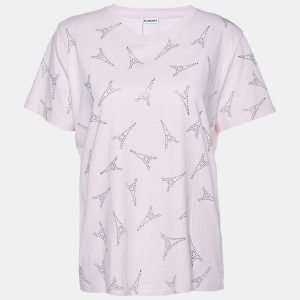 Balenciaga Pink Cotton Eiffel Tower Crystal Studded T-Shirt XL, Shirts & Tops - Luxury Closet catalog