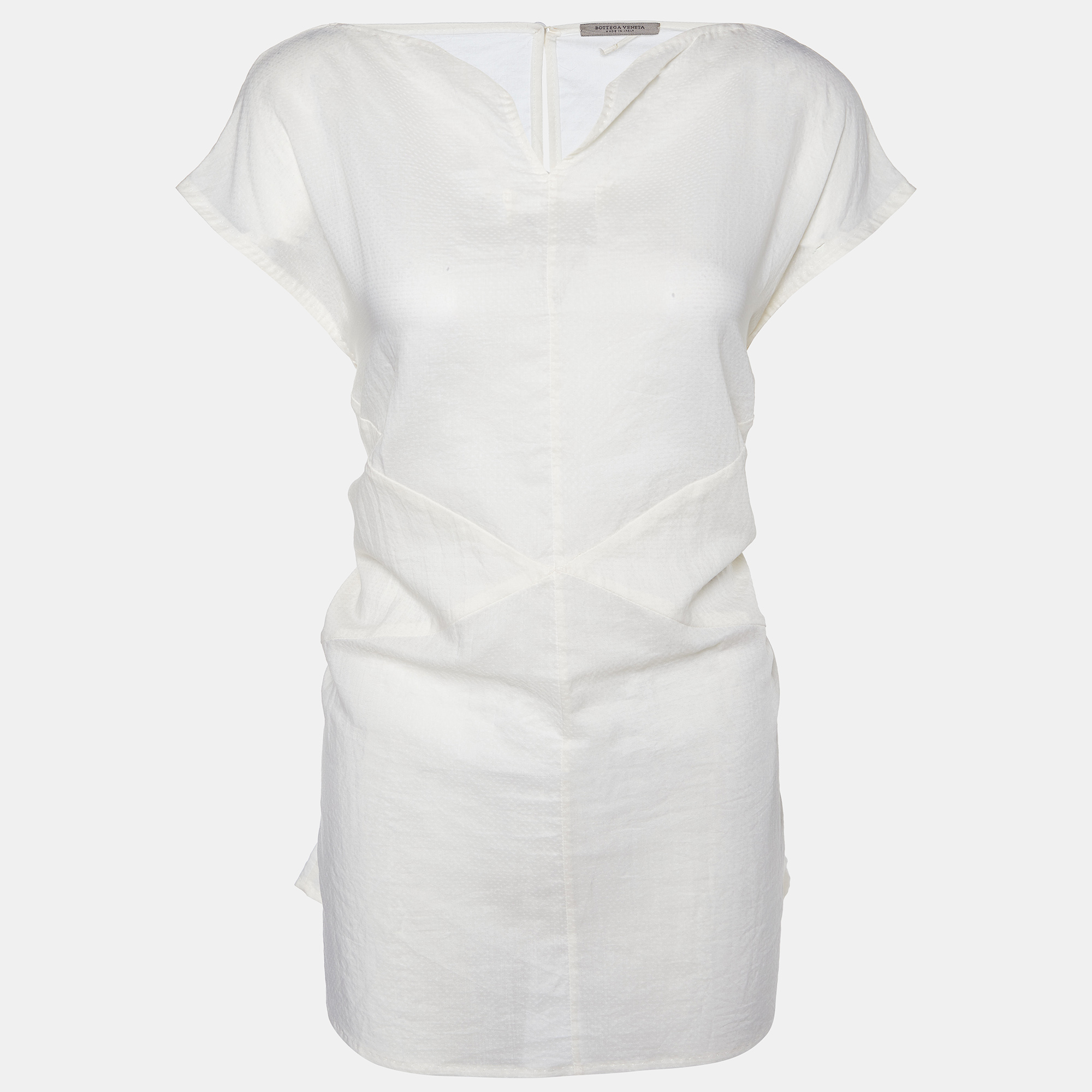 Bottega Veneta Cream Cotton & Silk Tie Detail Top M, Shirts & Tops - Luxury Closet catalog