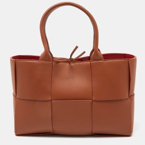Bottega Veneta Brown Intrecciato Leather Medium Arco Tote, Tote Handbags - Luxury Closet catalog