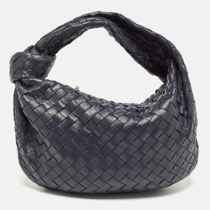 Bottega Veneta Navy Blue Intrecciato Leather Teen Jodie Hobo, Hobo Handbags - Luxury Closet catalog