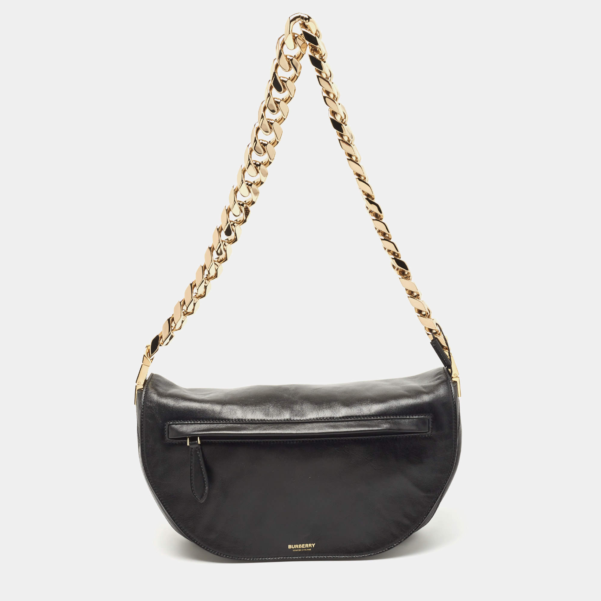 Burberry Black Leather Medium Soft Olympia Shoulder Bag, Shoulder Bags - Luxury Closet catalog