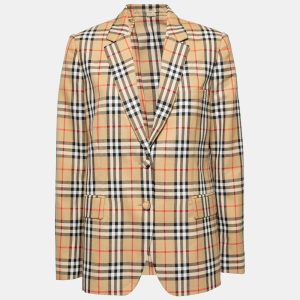 Burberry Beige Vintage Check Wool Single Breasted Tailored Blazer M, Coats & Jackets - Luxury Closet catalog