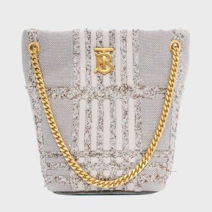 Burberry Beige Canvas Small Lola Bucket Bag, Handbags - Luxury Closet catalog