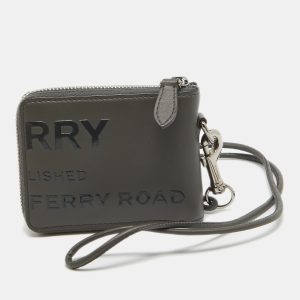 Burberry Grey/Black Horseferry Leather Daniel Lanyard Wallet, Wallets & Money Clips - Luxury Closet catalog