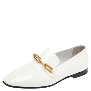 Burberry White Patent Leather Chillcot Slip On Loafers Size 36, Loafers & Slip-Ons - Luxury Closet catalog