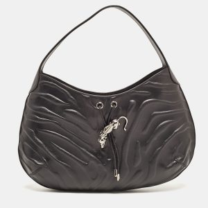 Cartier Black Leather Medium Panthere de Cartier Bag, Hobo Handbags - Luxury Closet catalog