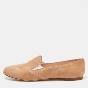 Casadei Beige Suede Smoking Slippers Size 40, Loafers & Slip-Ons - Luxury Closet catalog