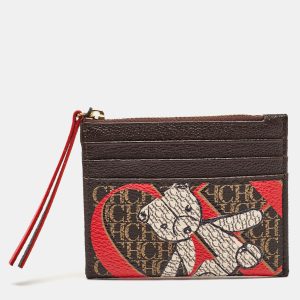 CH Carolina Herrera Multicolor Monogram Coated Canvas and Leather Zip Card Case, Wallets & Money Clips - Luxury Closet catalog