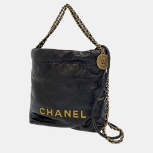 Chanel Black Leather Mini 22 Hobo Bag, Hobo Handbags - Luxury Closet catalog