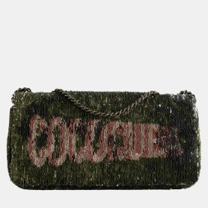 Chanel Limited Edition Khaki Sequin Coco Cuba Bag, Shoulder Bags - Luxury Closet catalog