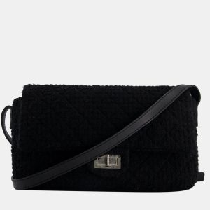 Chanel Large Black Reissue Bag in Tweed Fabric with Ruthenium Hardware, Shoulder Bags - Luxury Closet catalog