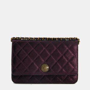 Chanel Metallic Purple Wallet on Chain with Antique Gold Hardware, Wallets & Money Clips - Luxury Closet catalog