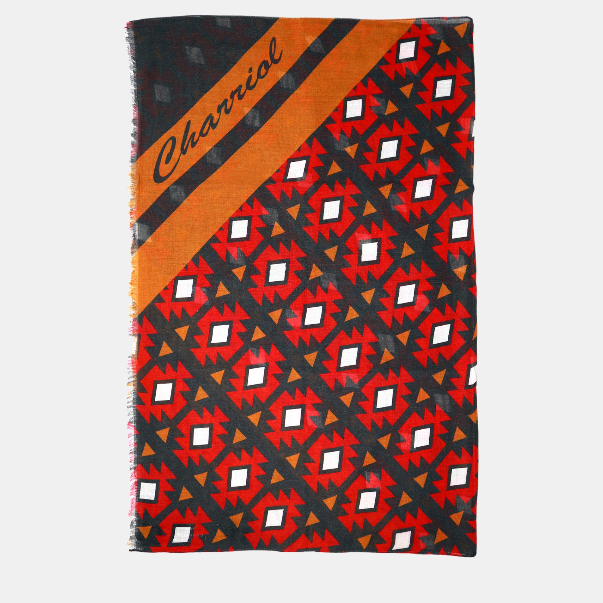 Charriol Orange/Grey/Red Scarf, Scarves & Shawls - Luxury Closet catalog