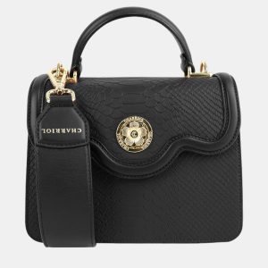 Charriol Black Leather LAETITIA Handbag, Handbags - Luxury Closet catalog
