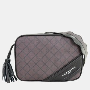 Charriol Brown Leather CALYPSO Handbag, Handbags - Luxury Closet