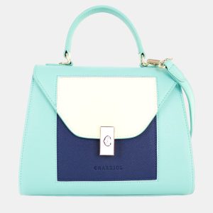Charriol Blue & Navy Leather LE REVE Handbag, Handbags - Luxury Closet catalog