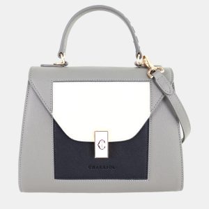 Charriol Grey & Black Leather LE REVE Handbag, Handbags - Luxury Closet catalog