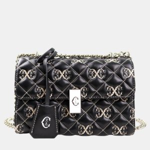 Charriol Black/Beige Leather LE REVE Crossbody, Handbags - Luxury Closet