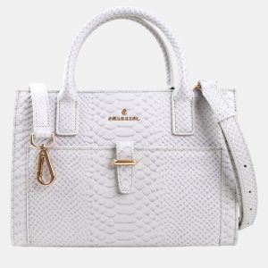 Charriol Light Grey Leather Christina Handbag, Handbags - Luxury Closet catalog