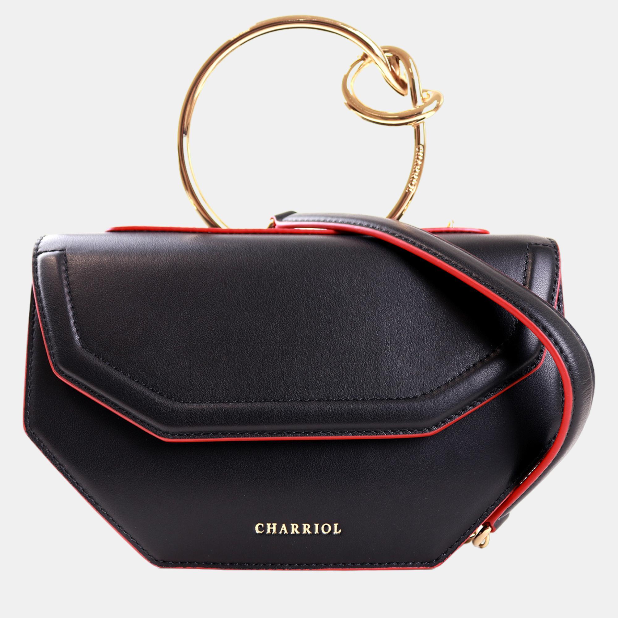 Charriol Black Leather ZENITUDE Handbag, Satchels - Luxury Closet - Image 2