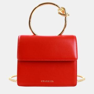 Charriol Red Leather ZENITUDE Handbag, Handbags - Luxury Closet catalog
