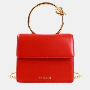Charriol Red Leather ZENITUDE Handbag, Handbags - Luxury Closet catalog