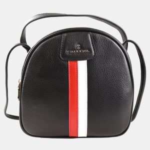 Charriol Black Leather Conic Handbag, Satchels - Luxury Closet