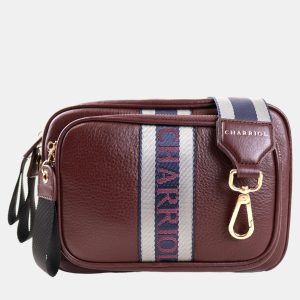 Charriol Bordeaux Leather Deauville Crossbody, Handbags - Luxury Closet